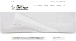 Desktop Screenshot of facultejeancalvin.com