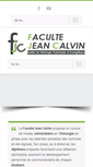 Mobile Screenshot of facultejeancalvin.com